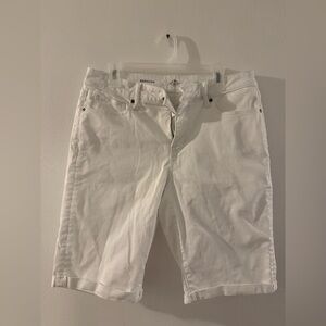 St. John's Bay Classic White Bermuda Shorts